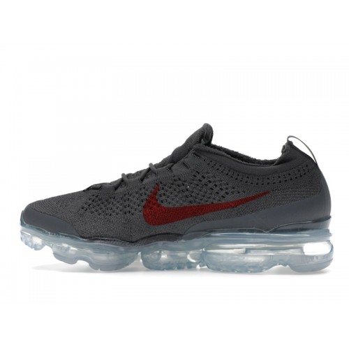 Nike Air VaporMax 2023 Flyknit Dark Grey Gym Red - мужская сетка размеров