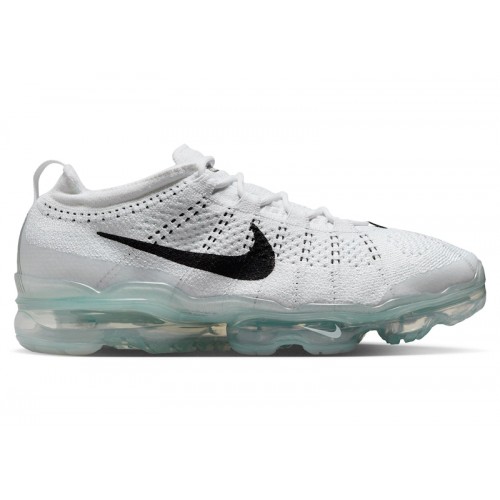 Nike Air VaporMax 2023 Flyknit White Pure Platinum Black - мужская сетка размеров