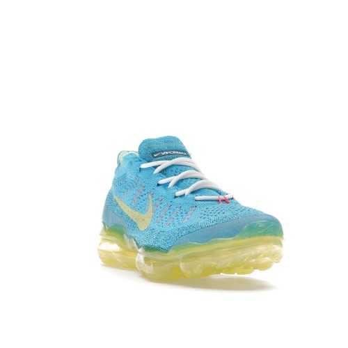 Кроссы Nike Air VaporMax 2023 Flyknit Baltic Blue Citron Tint - мужская сетка размеров