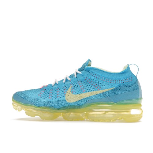 Кроссы Nike Air VaporMax 2023 Flyknit Baltic Blue Citron Tint - мужская сетка размеров