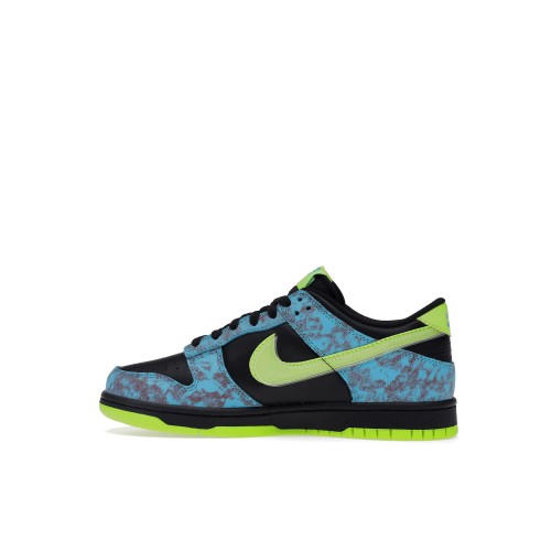 Кроссы Nike Dunk Low SE Acid Wash Baltic Blue Volt (GS) - подростковая сетка размеров