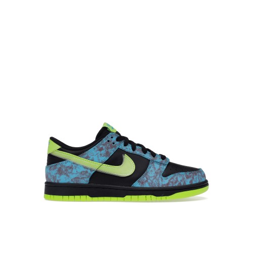 Кроссы Nike Dunk Low SE Acid Wash Baltic Blue Volt (GS) - подростковая сетка размеров