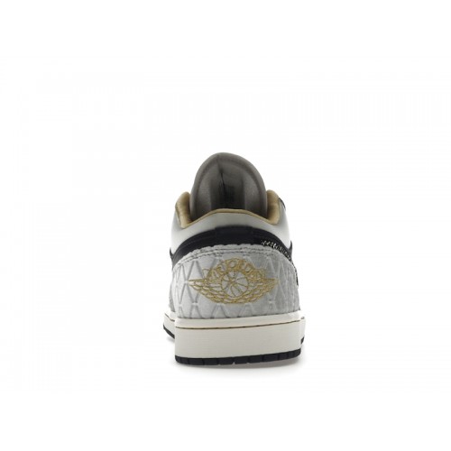 Кроссы Jordan 1 Low Beaded Swoosh - мужская сетка размеров