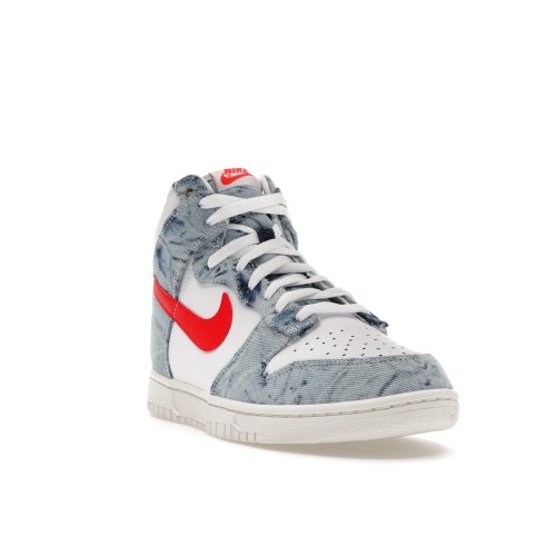 Кроссы Nike Dunk High Washed Denim Pack (W) - женская сетка размеров