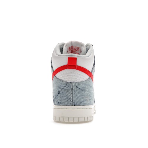Кроссы Nike Dunk High Washed Denim Pack (W) - женская сетка размеров