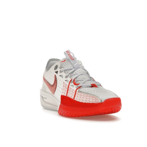 Кроссы Nike Air Zoom GT Cut 3 White Picante Red - мужская сетка размеров