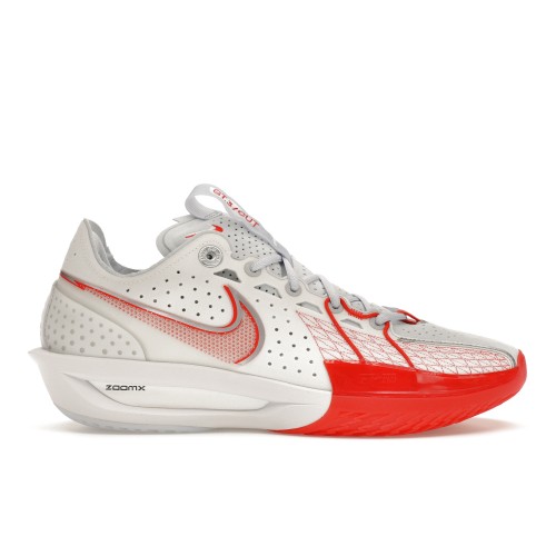 Кроссы Nike Air Zoom GT Cut 3 White Picante Red - мужская сетка размеров