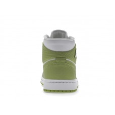 Женские Jordan 1 Mid Green Python (W)