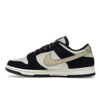 Женские кроссовки Nike Dunk Low LX Black Suede Team Gold (W)