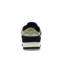 Женские кроссовки Nike Dunk Low LX Black Suede Team Gold (W)