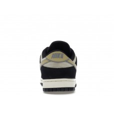 Женские кроссовки Nike Dunk Low LX Black Suede Team Gold (W)