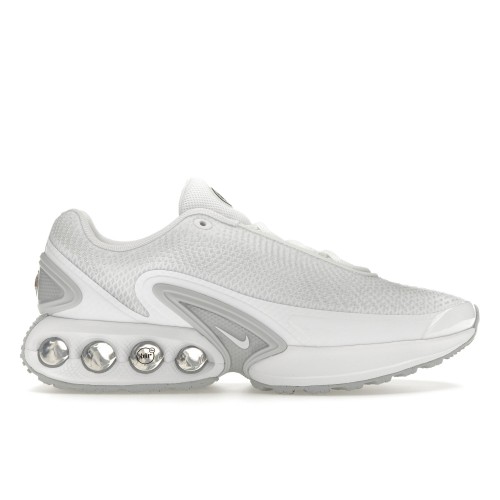 Кроссы Nike Air Max Dn White Metallic Silver - мужская сетка размеров