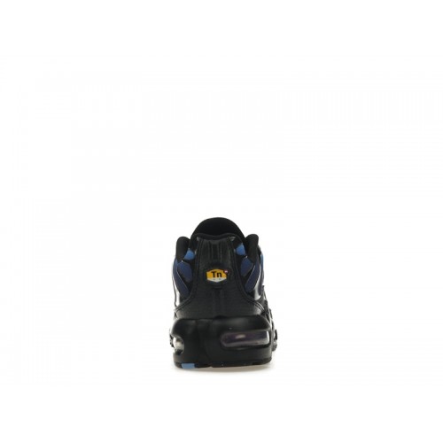 Кроссы Nike Air Max Plus Black University Blue Chlorophyll Light Bordeaux (GS) - подростковая сетка размеров