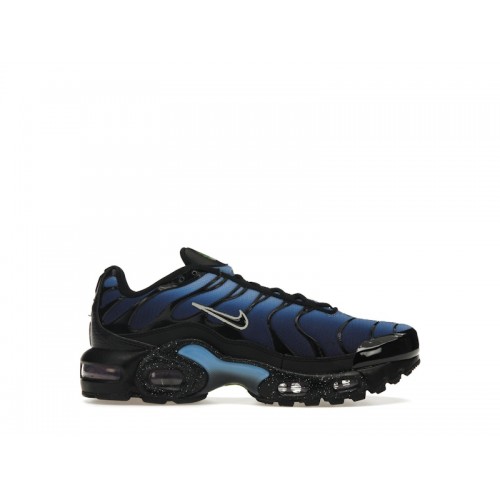 Кроссы Nike Air Max Plus Black University Blue Chlorophyll Light Bordeaux (GS) - подростковая сетка размеров