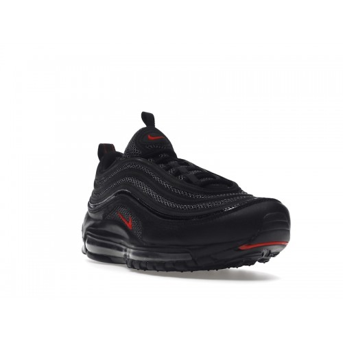 Кроссы Nike Air Max 97 Black University Red (2022) - мужская сетка размеров