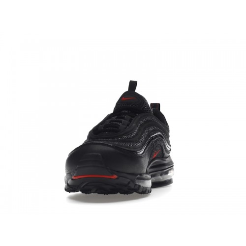 Кроссы Nike Air Max 97 Black University Red (2022) - мужская сетка размеров