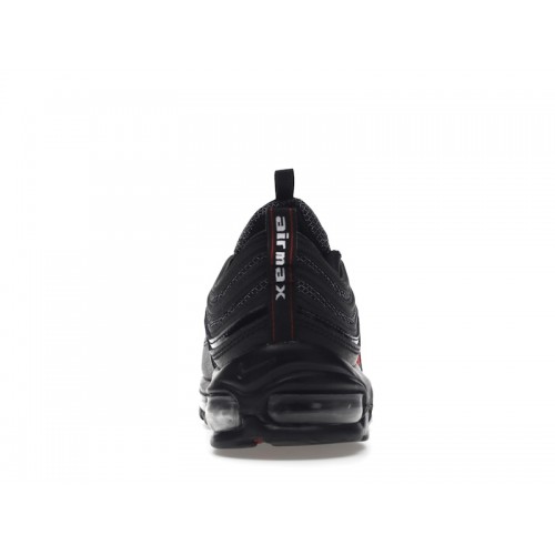 Кроссы Nike Air Max 97 Black University Red (2022) - мужская сетка размеров