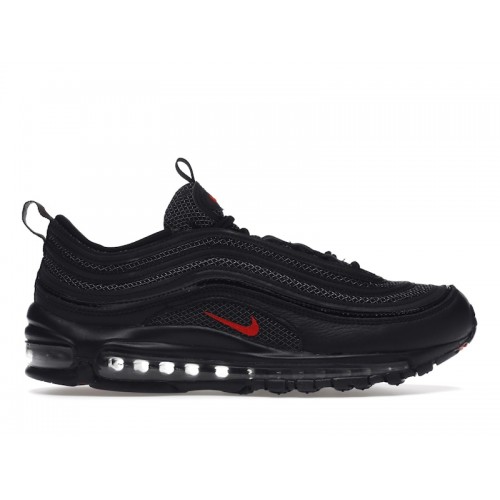 Кроссы Nike Air Max 97 Black University Red (2022) - мужская сетка размеров