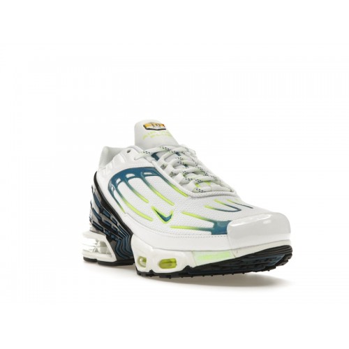 Кроссы Nike Air Max Plus 3 White Marina Volt Black - мужская сетка размеров