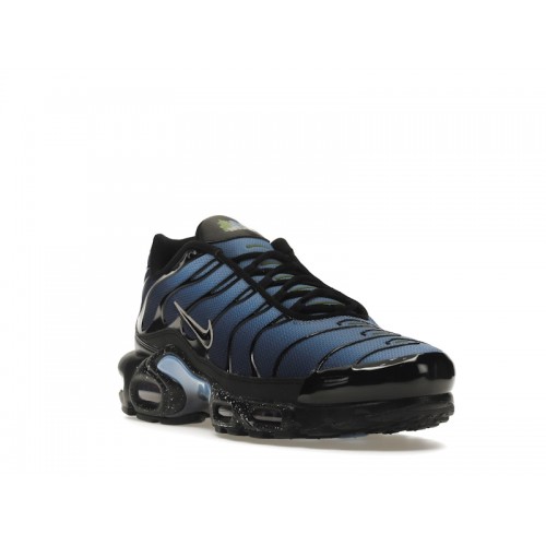 Кроссы Nike Air Max Plus Black University Blue - мужская сетка размеров