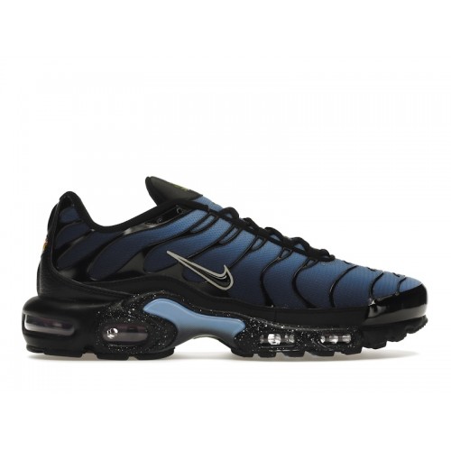 Кроссы Nike Air Max Plus Black University Blue - мужская сетка размеров