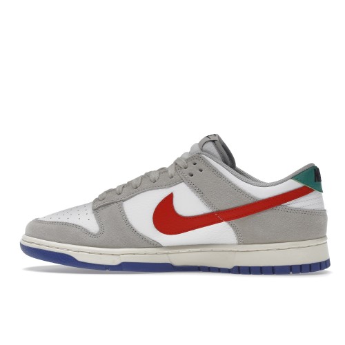 Кроссы Nike Dunk Low Light Iron Ore Red Blue - мужская сетка размеров