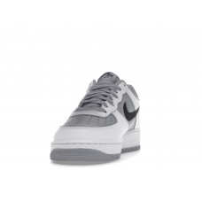 Кроссовки Nike Air Force 1 Low Cut-Out White Grey Black Swoosh