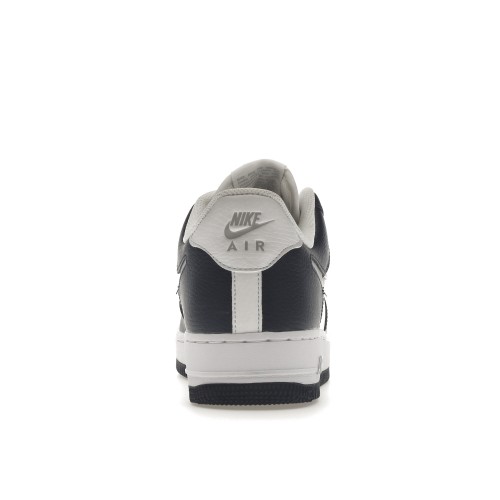 Кроссы Nike Air Force 1 Low White Navy Grey - мужская сетка размеров