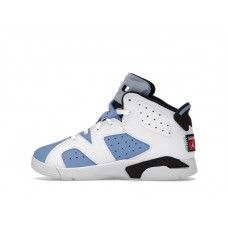 Детские Jordan 6 Retro UNC White (PS)