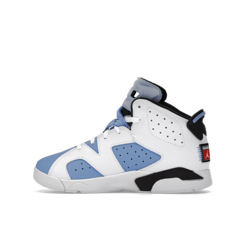 Кроссы Jordan 6 Retro UNC White (PS) - детская сетка размеров