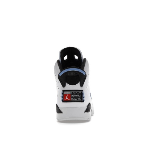 Кроссы Jordan 6 Retro UNC White (PS) - детская сетка размеров