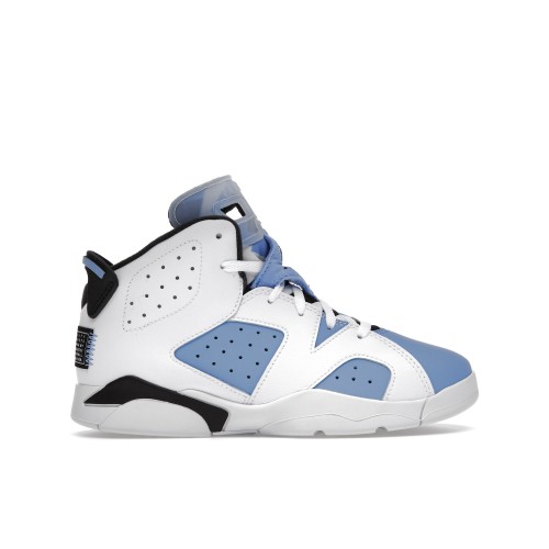Кроссы Jordan 6 Retro UNC White (PS) - детская сетка размеров