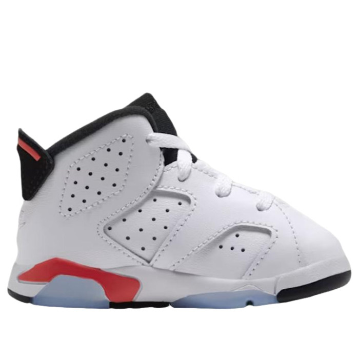 Nike Air Jordan 6 Retro OG TD White Infrared - детская сетка размеров Nike Air Jordan 6 Retro OG TD White Infrared - детская сетка размеров