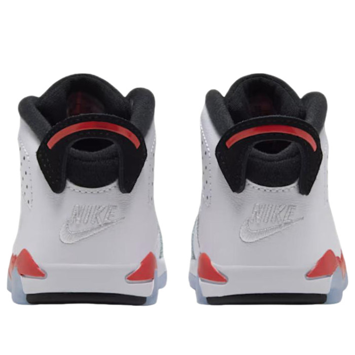 Nike Air Jordan 6 Retro OG TD White Infrared - детская сетка размеров Nike Air Jordan 6 Retro OG TD White Infrared - детская сетка размеров