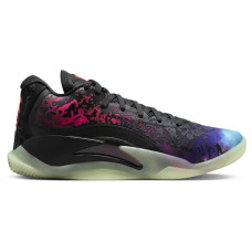 Подростковые Jordan Zion 3 Black Vivid Purple Barely Volt Solar Red (GS)