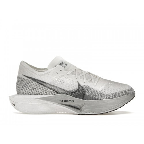 Кроссы Nike ZoomX Vaporfly 3 White Particle Grey - мужская сетка размеров