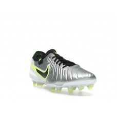 Nike Tiempo Legend 10 Elite FG Metallic Silver Volt Black