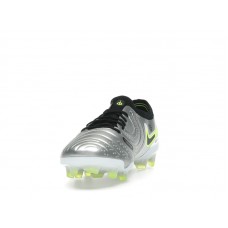 Nike Tiempo Legend 10 Elite FG Metallic Silver Volt Black