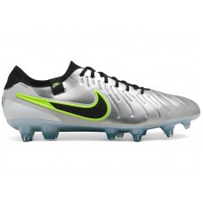Nike Tiempo Legend 10 Elite SG-Pro AC Metallic Silver Volt Black