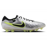 Nike Tiempo Legend 10 Elite AG-Pro Metallic Silver Volt Black