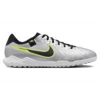 Nike Tiempo Legend 10 Pro TF Metallic Silver Volt Black