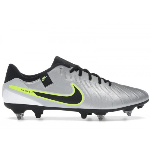 Nike Tiempo Legend 10 Academy SG-Pro AC Metallic Silver Volt Black - мужская сетка размеров