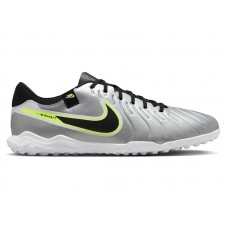 Nike Tiempo Legend 10 Academy TF Metallic Silver Volt Black