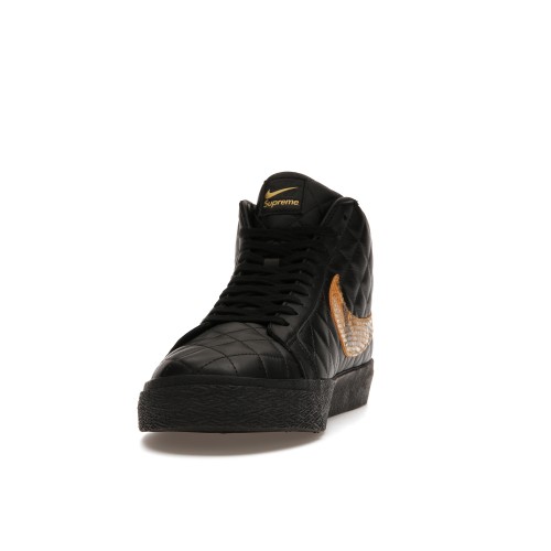 Кроссы Nike SB Blazer Mid QS Supreme Black - мужская сетка размеров