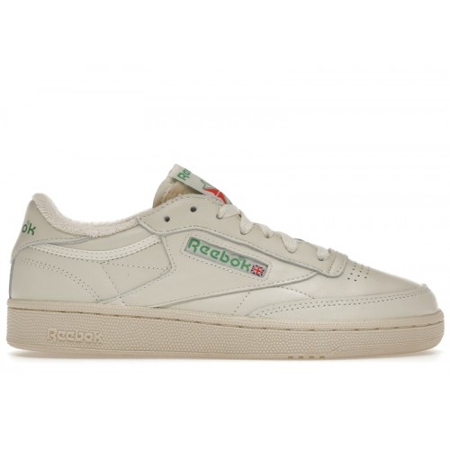 Reebok Club C 85 Vintage Chalk Glen Green - мужская сетка размеров