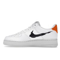 Кроссовки Nike Air Force 1 Low 07 Glitch Swoosh White Orange