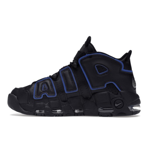 Кроссы Nike Air More Uptempo 96 Black Game Royal Iron Grey - мужская сетка размеров