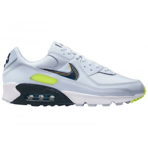 Кроссы Nike Air Max 90 Layered Swoosh - мужская сетка размеров