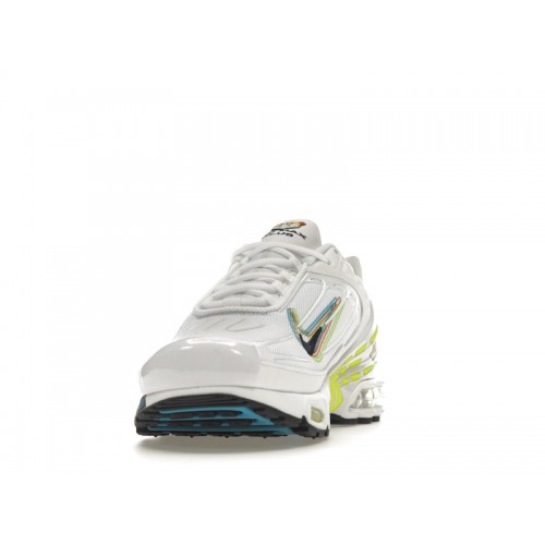 Кроссы Nike Air Max Plus 3 3D Swoosh White Volt - мужская сетка размеров