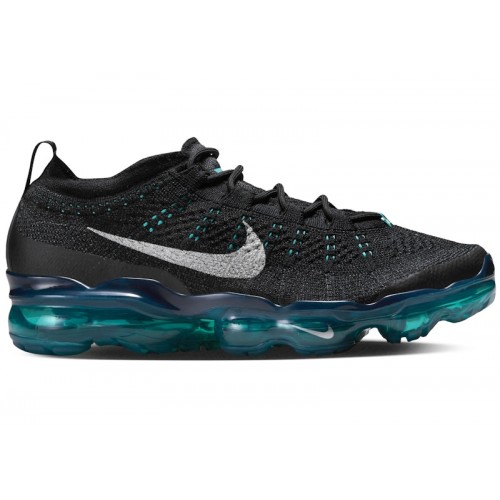 Nike Wmns Air VaporMax 2023 Flyknit Black Rapid Teal - женская сетка размеров